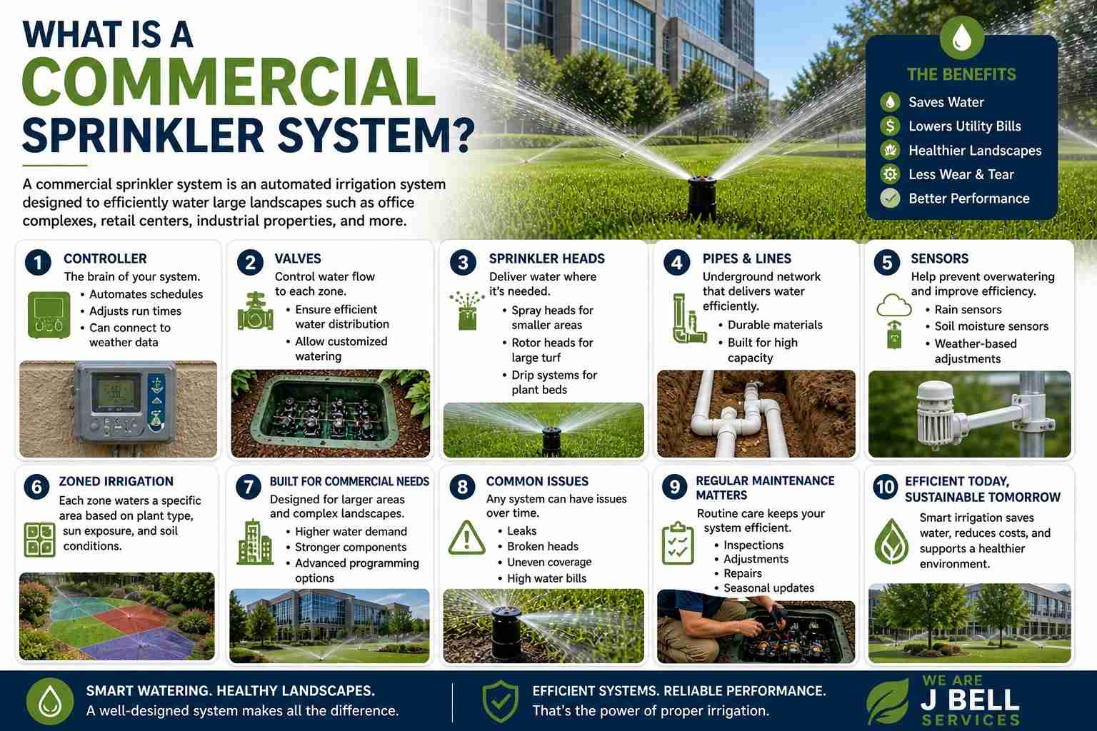 Commercial sprinkler system