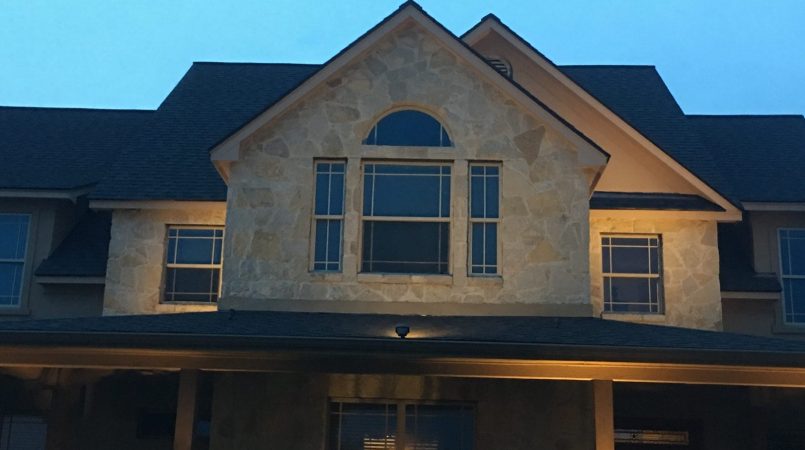 The front of a house with stone wall. Curb Appeal Dallas, TX
